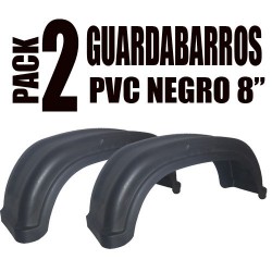 Guardabarros PVC 8" Negro