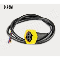 CABLE 0.75M 12V CON BAYONETA